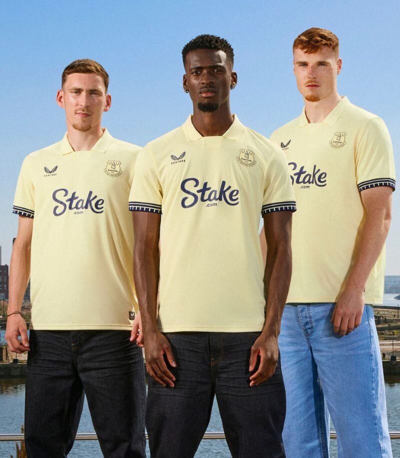 everton new yellow away kit